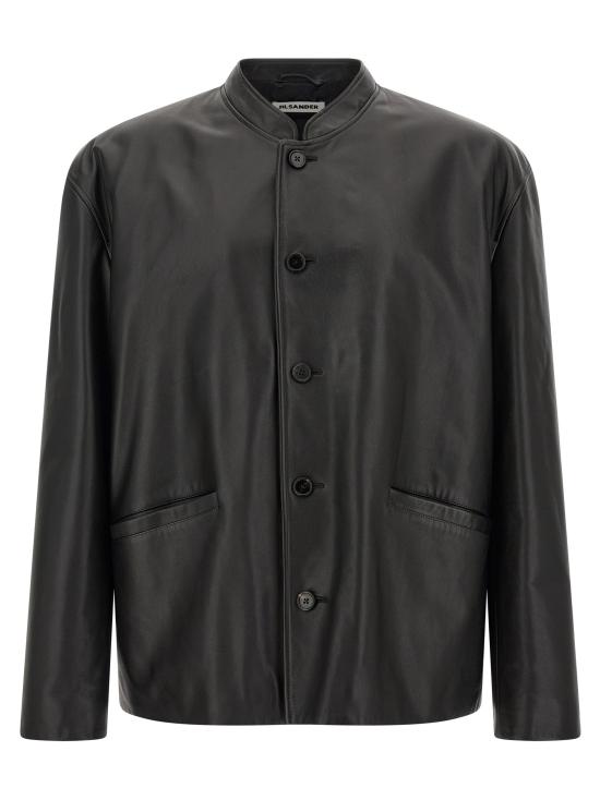 26FW 질샌더 자켓 JI344985BM BLACK