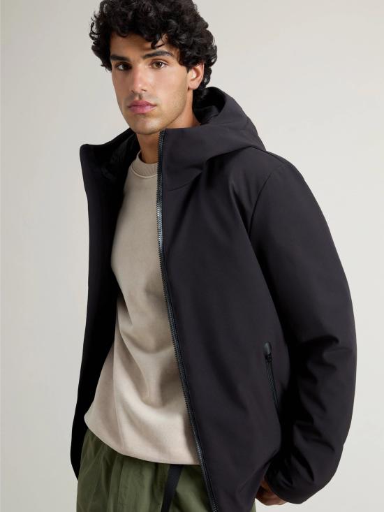 26FW 울리치 자켓 지아카 안티벤토 콘 카푸치오 퍼시픽 네로 - WOOLRICH