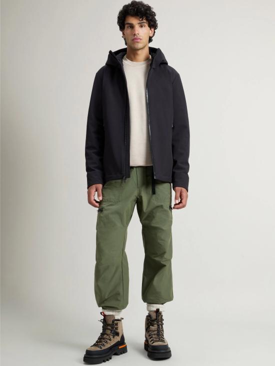 26FW 울리치 자켓 지아카 안티벤토 콘 카푸치오 퍼시픽 네로 - WOOLRICH