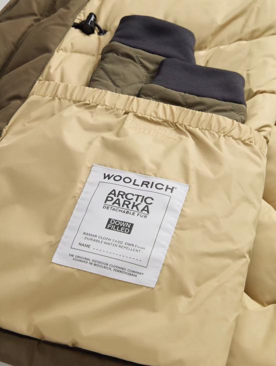 26FW 울리치 패딩 Ramar Verde Scuro 소재의 Giaccone 파카 - WOOLRICH