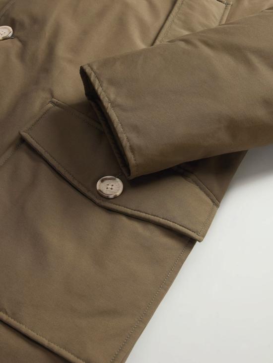 26FW 울리치 패딩 Ramar Verde Scuro 소재의 Giaccone 파카 - WOOLRICH