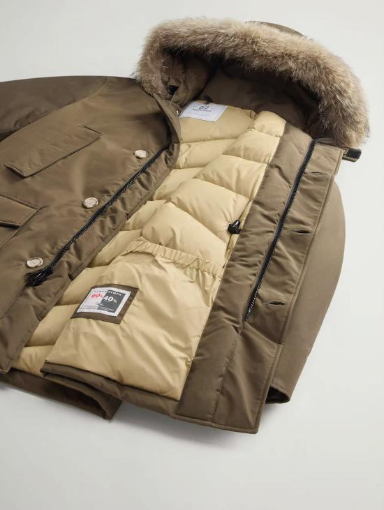 26FW 울리치 패딩 Ramar Verde Scuro 소재의 Giaccone 파카 - WOOLRICH