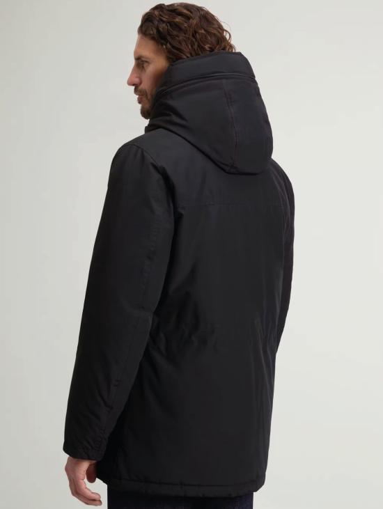 26FW 울리치 패딩 라마르 원단으로 제작된 아크틱 파카, 에볼루션 네로 색상 - WOOLRICH