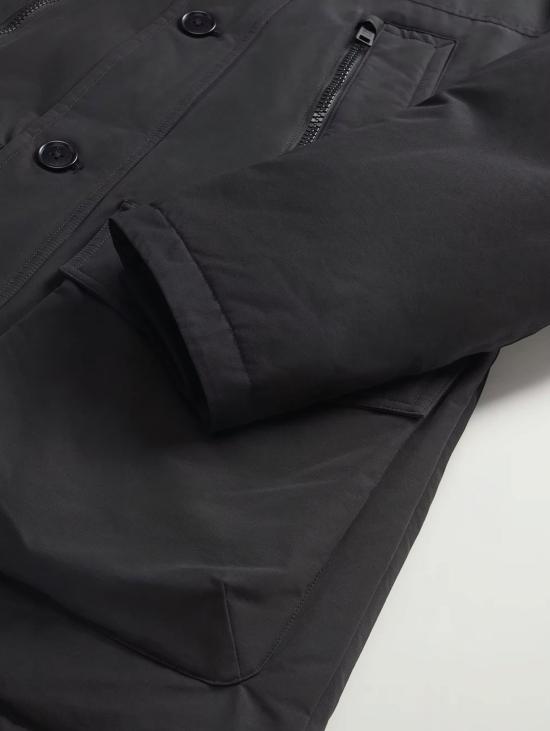 26FW 울리치 패딩 라마르 원단으로 제작된 아크틱 파카, 에볼루션 네로 색상 - WOOLRICH