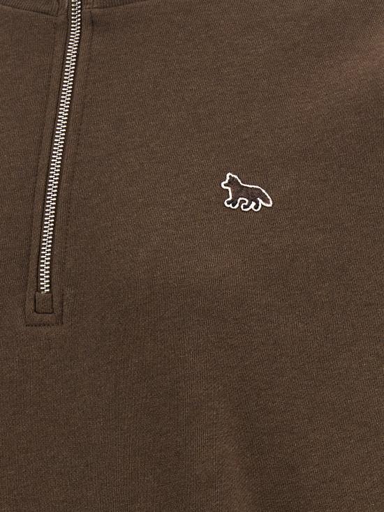 26FW 메종키츠네 긴팔 티셔츠 베이비 폭스 스웨트셔츠 브라운 - MAISON KITSUNE
