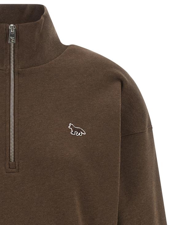 26FW 메종키츠네 긴팔 티셔츠 베이비 폭스 스웨트셔츠 브라운 - MAISON KITSUNE