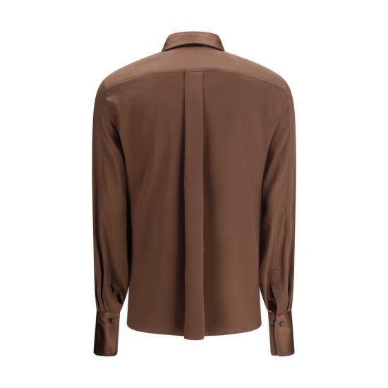 26FW 브루넬로 쿠치넬리 블라우스 BRM0C59NR516C4280BB BROWN - BRUNELLO CUCINELLI