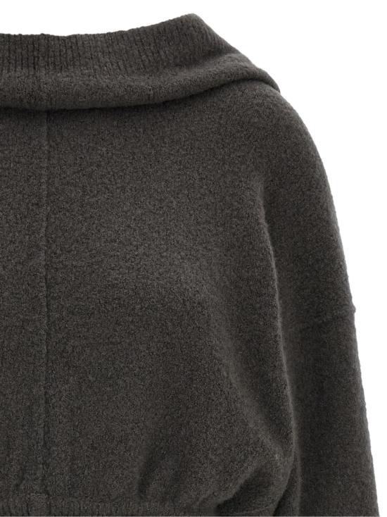 26FW 릭 오웬스 후드 티셔츠 RI344748BM GREY - RICK OWENS