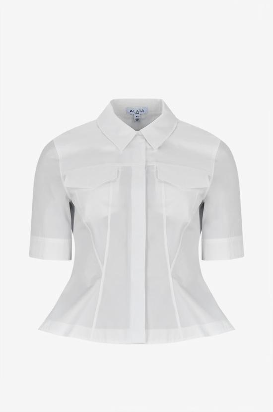  알라이아 블라우스 AA9C0989T611B WHITE