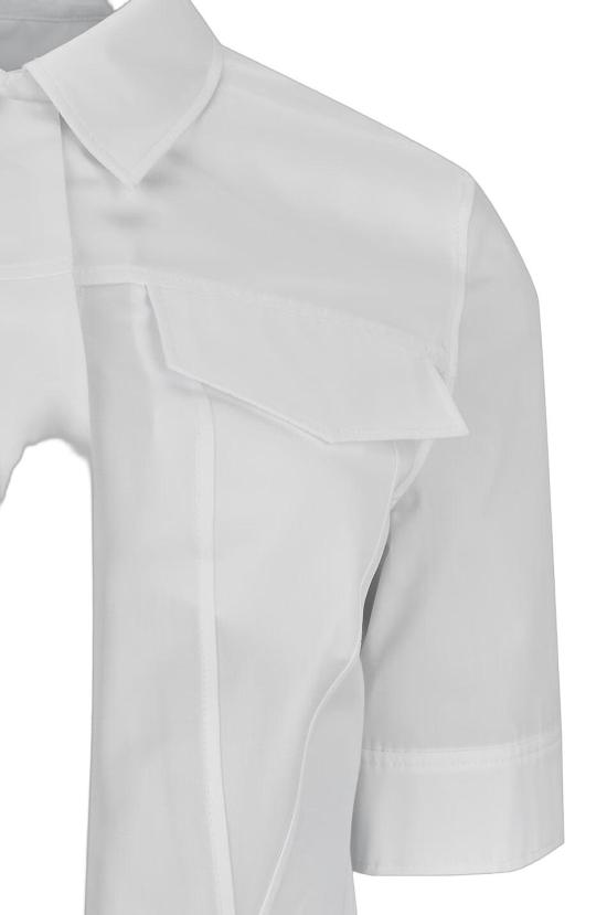  알라이아 블라우스 AA9C0989T611B WHITE - ALAIA