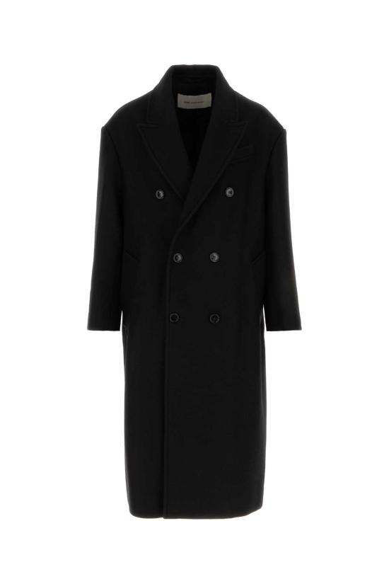 26FW 아미 울 더블 브레스트 롱 코트 HCO458WV0078 001 NOIR
