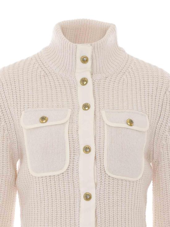 26FW 핑코 가디건 107802A3OHZ06 WHITE - PINKO