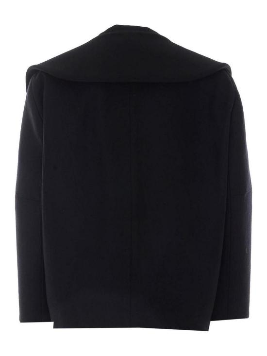 26FW 발렌시아가 하이 칼라 피코트 A009LRTW8171000 BLACK - BALENCIAGA