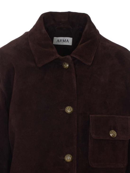 26FW 아르마 가죽 자켓 008L26604702CHARCOALBROWN - ARMA