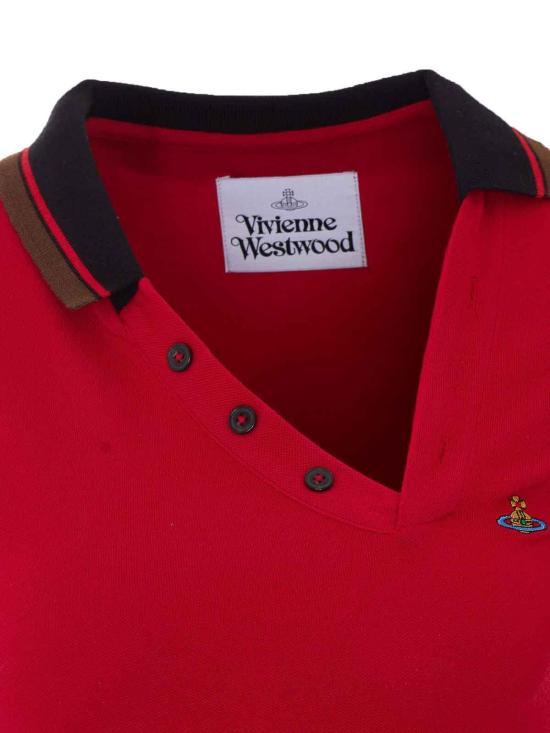 26FW 비비안웨스트우드 폴로 티셔츠 1H010007J00AUH401 RED - VIVIENNE WESTWOOD