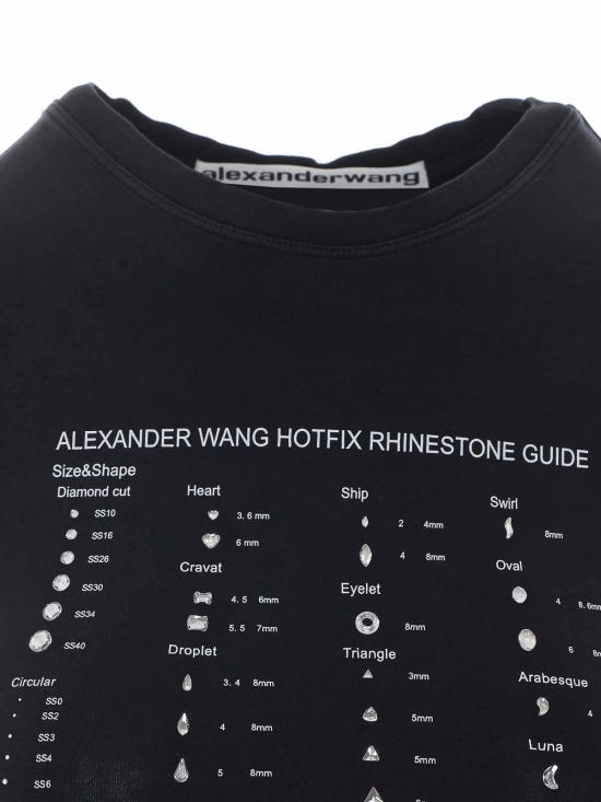 26FW 알렉산더 왕 반팔 티셔츠 1CC4261408011 BLACK - ALEXANDER WANG