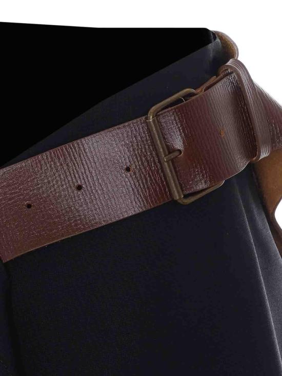 26FW 보테가베네타 미디 스커트 A009YCV66I01010 BLACK - BOTTEGA VENETA