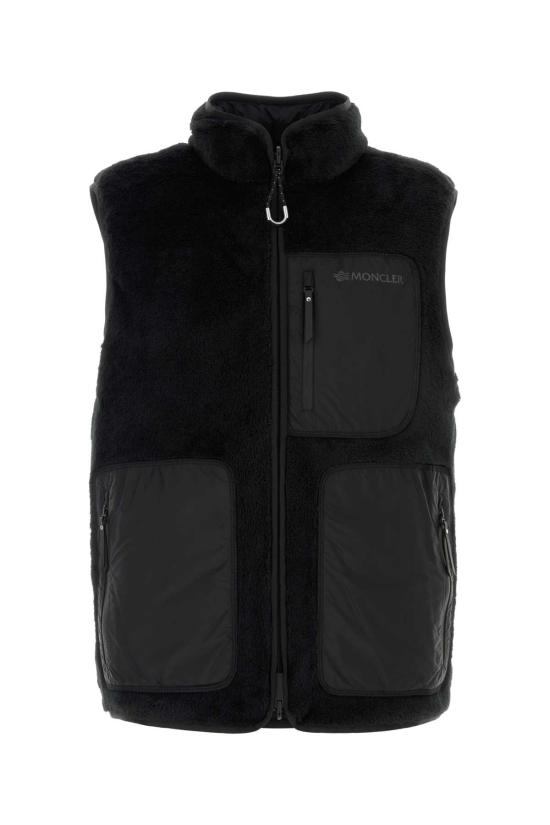 26FW 몽클레어 테디 플리스 리버시블 다운 질레 L20918G00007899ML 999 BLACK
