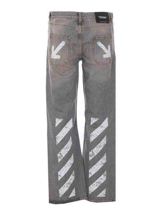 26FW 오프화이트 스트레이트 팬츠 OMYA18JF26DEN003020 GREY - OFF WHITE