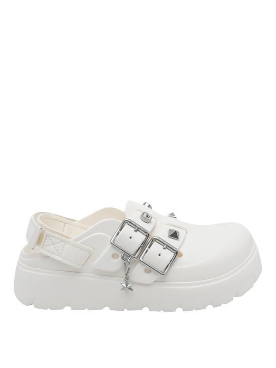 26FW 크록스 뮬/슬리퍼 214212CHAL WHITE