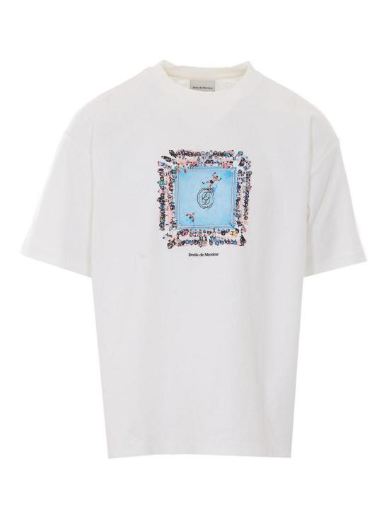 26FW 드롤드무슈 반팔 티셔츠 TS343CO002OW WHITE
