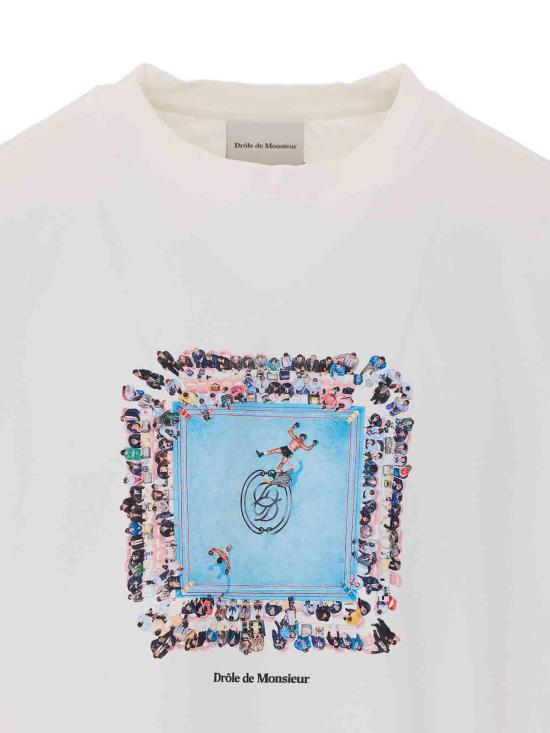 26FW 드롤드무슈 반팔 티셔츠 TS343CO002OW WHITE - DROLE DE MONSIEUR