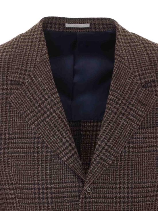 26FW 브루넬로 쿠치넬리 수트 자켓 MV4668BTC7C016 BROWN - BRUNELLO CUCINELLI