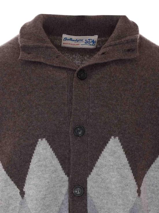 26FW 발렌타인 가디건 B2K1467K0A894547 BROWN - BALLANTYNE