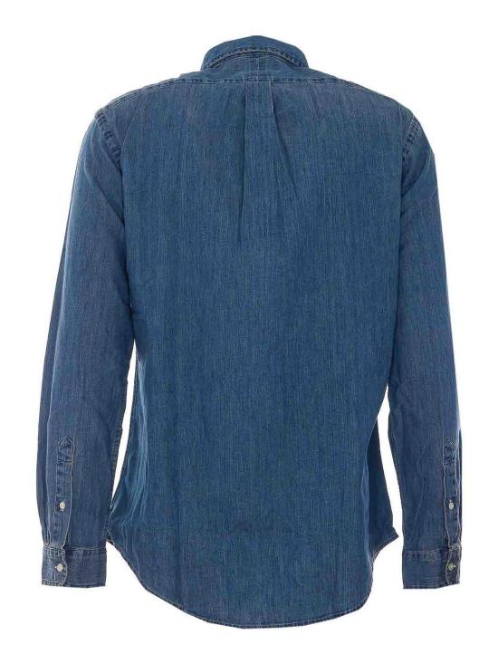 26FW 폴로 랄프로렌 포니로고 자수 데님 셔츠 710792043001DENIM BLUE - POLO RALPH LAUREN