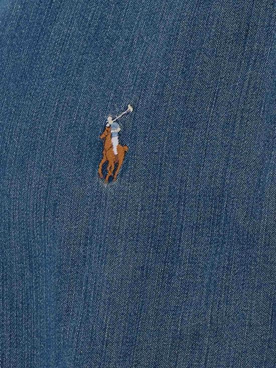 26FW 폴로 랄프로렌 포니로고 자수 데님 셔츠 710792043001DENIM BLUE - POLO RALPH LAUREN