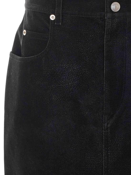26FW 이자벨마랑에뚜왈 비잔 빈티지 페이크 스웨이드 스커트 JU0524FAD3B01E01BK BLACK - ISABEL MARANT ETOILE
