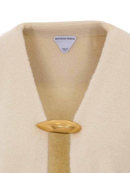 26FW 보테가베네타 가디건 A007ZTV6WM09107 WHITE - BOTTEGA VENETA
