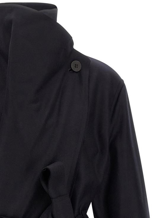 이세이 미야케 트렌치 코트 LDIM68JA21315 BLACK - ISSEY MIYAKE