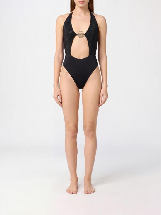 26SS 필립 플레인 원피스 수영복 SAFCWMX0291PTE003N 02 Black