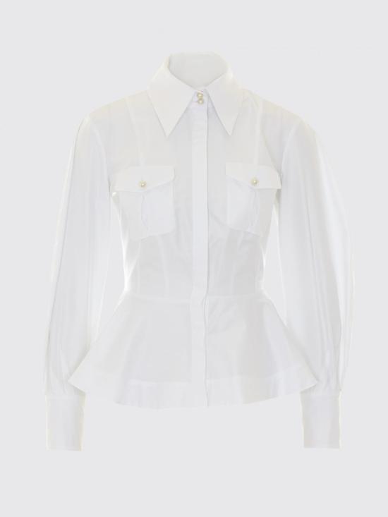 26FW 엘리자베타프랜치 셔츠 CA16967E2 100 White - ELISABETTA FRANCHI