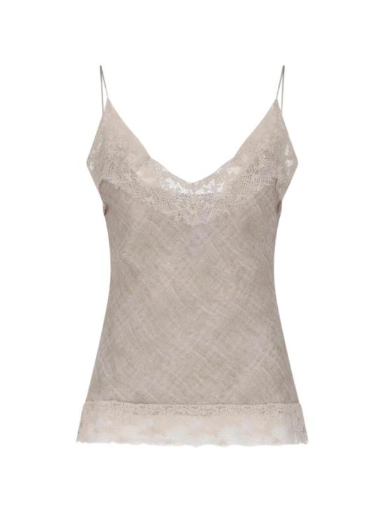 26FW 에르마노 설비노 민소매 티셔츠 D492L714AP OLWS4935 BEIGE