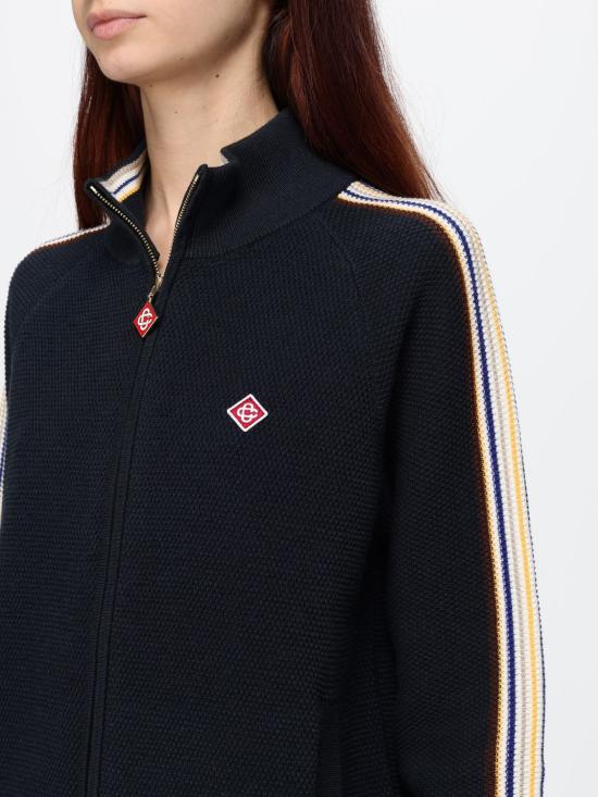 26FW 카사블랑카 스웨터 WAW26KW1510 01 Navy - CASABLANCA