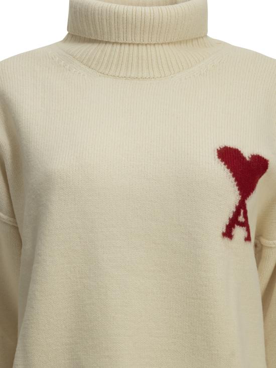 26FW 아미 ADC 터틀넥 스웨터 UKS839 018154 White - AMI