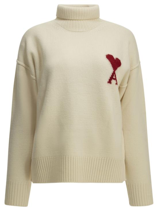 26FW 아미 ADC 터틀넥 스웨터 UKS839 018154 White
