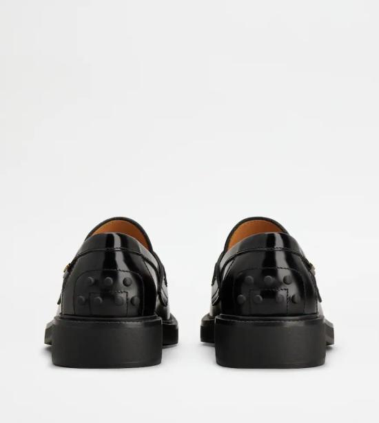 26FW 토즈 레더 로퍼 XXW20L0IP70SHAB999 Black - TODS
