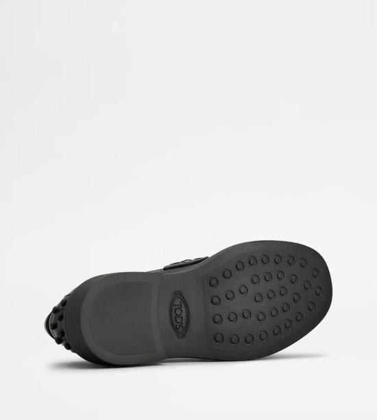 26FW 토즈 레더 로퍼 XXW20L0IP70SHAB999 Black - TODS