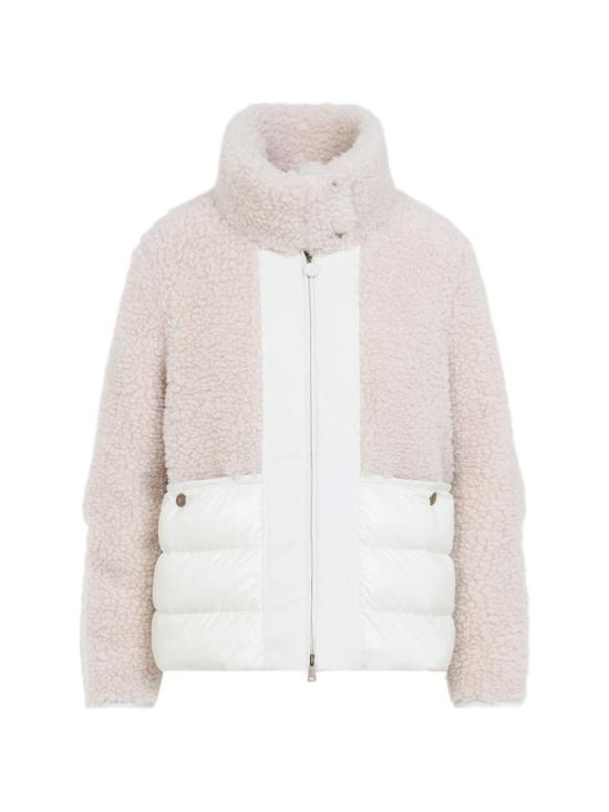 26FW 몽클레어 글로리우스 후드 테디 쇼트 다운 재킷 L20931A00217 89B1S060 WHITE