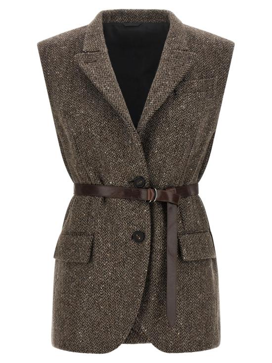 26FW 브루넬로 쿠치넬리 베스트 BR337639BM BROWN