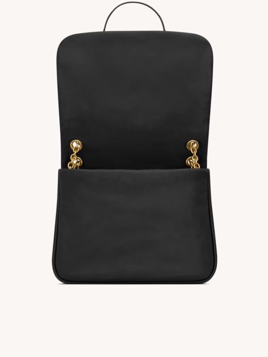 26SS 생로랑 제이미 4.3 미디움 램스킨 809696 AAB32 Black - SAINT LAURENT