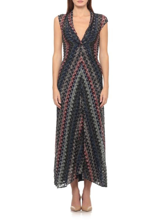 26FW 미소니 원피스 DS26WG2HBR015PSMSPV Black - MISSONI