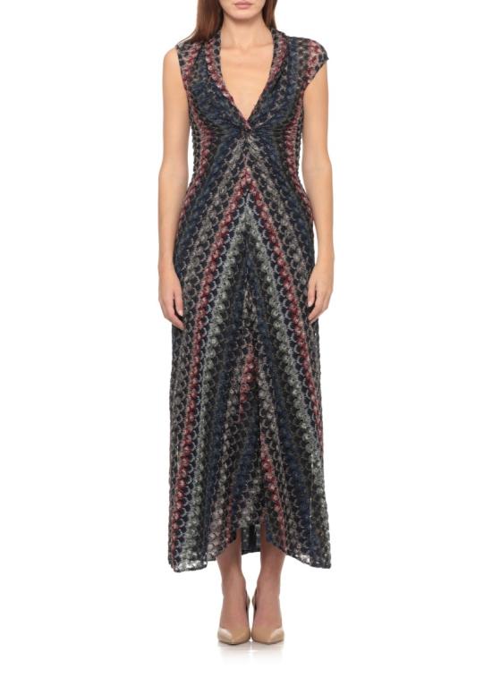 26FW 미소니 원피스 DS26WG2HBR015PSMSPV Black - MISSONI
