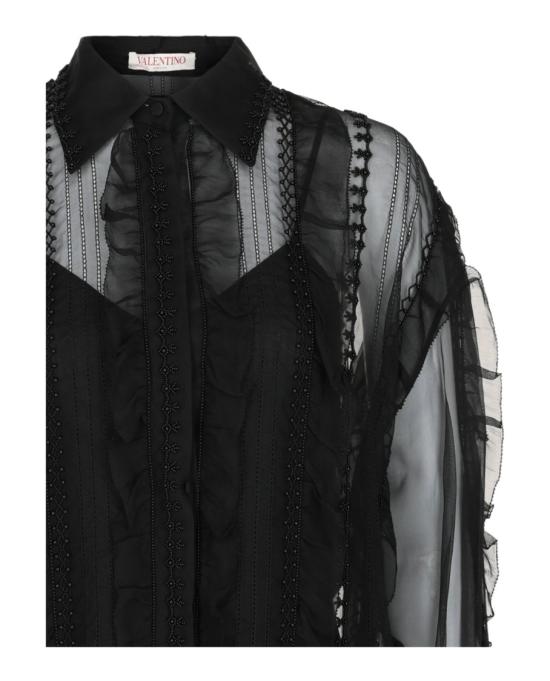  발렌티노 가라바니 탑 3B0AB5 B31C8 0NO 00009 38 Black - VALENTINO GARAVANI