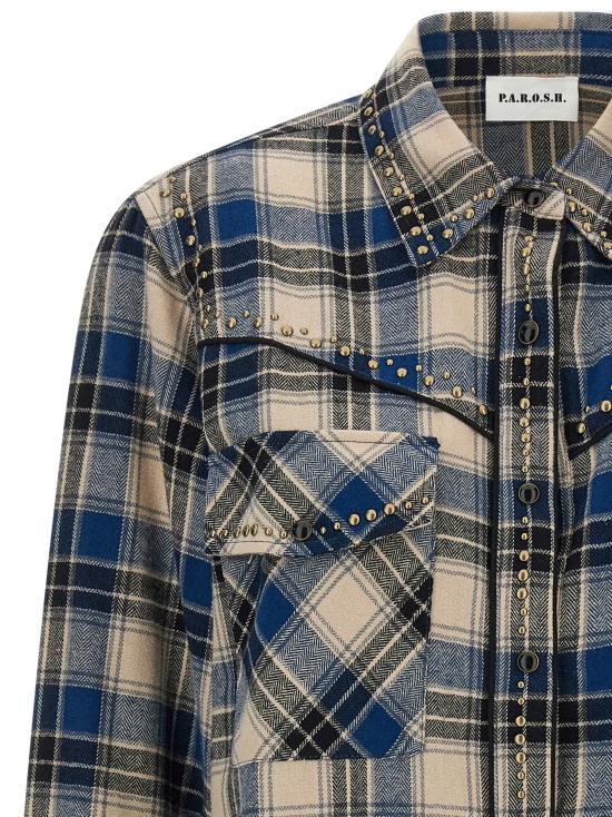  파로쉬 셔츠 LDD380658BCOWBOY812 BLUE - PAROSH