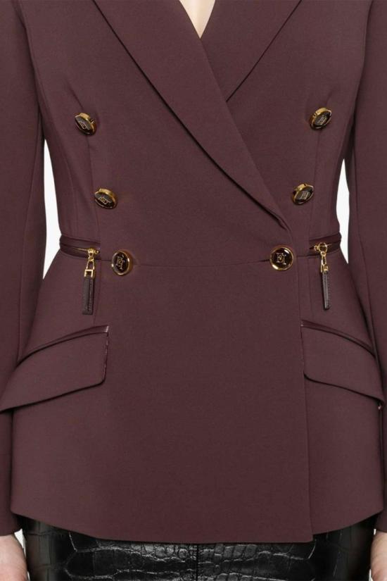 25FW 엘리자베타프랜치 자켓 45158 85140 Burgundy - ELISABETTA FRANCHI