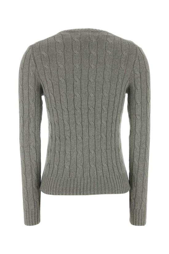 26FW 폴로 랄프로렌 폴로 자수 케이블 니트 스웨터 211971795 001 GRAY - POLO RALPH LAUREN
